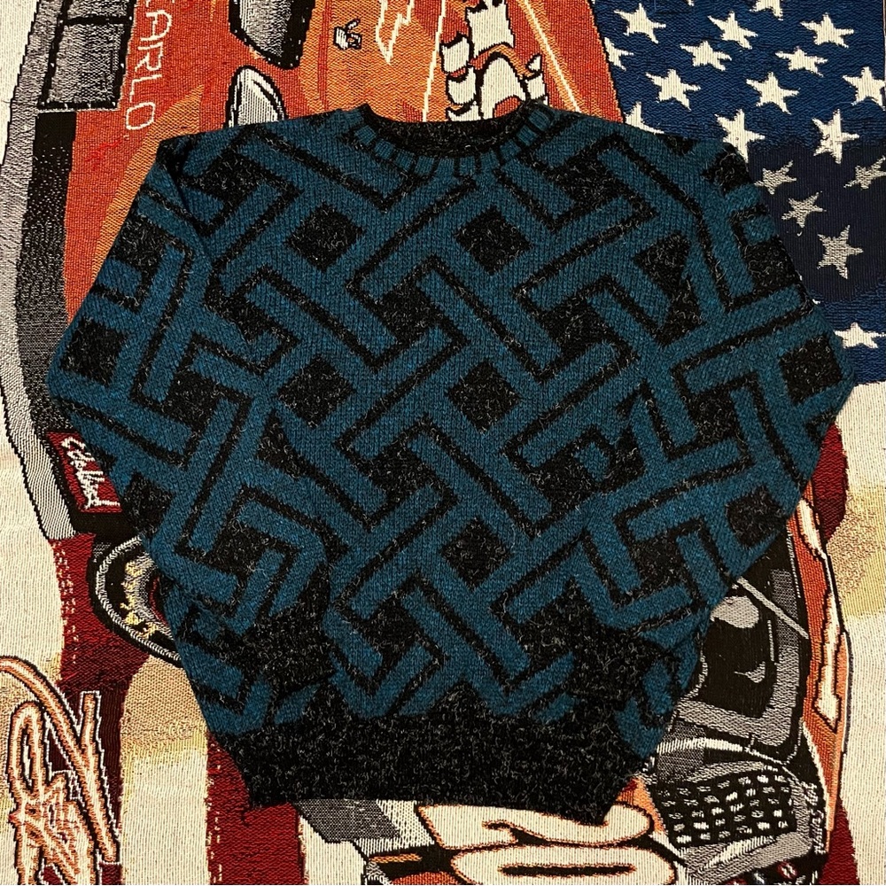 Vintage Edison Knitwear Men’s Abstract Sweater (M)